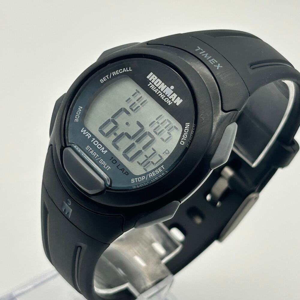 Timex Ironman T5K608  Black 10 Lap Essential Essential Watch Working New Battery